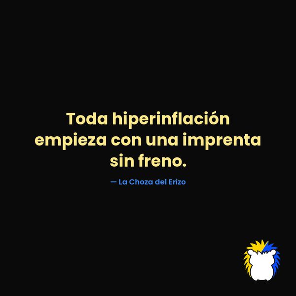 Hiperinflación: una imprenta sin freno (Tarjeta)