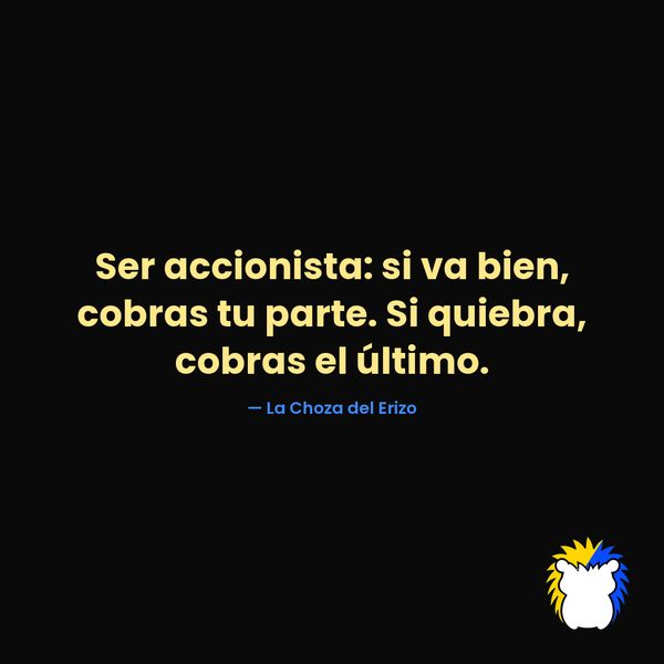 Accionista: cobras el último (Tarjeta)