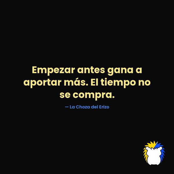 Interés compuesto: empezar antes pesa más que acertar (Tarjeta)